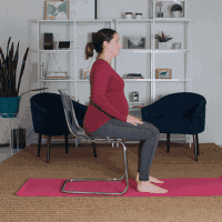 Seated Piriformis Stretch To Manage Sciatica During Pregnancy
