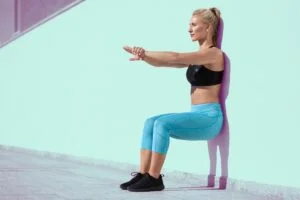 Wall Squats to manage pain while walking