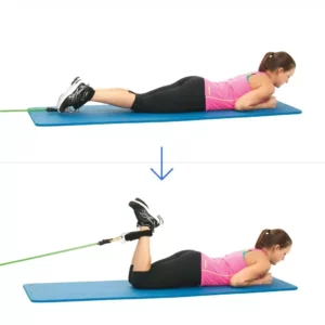 Hamstring Curls with Resistance Band