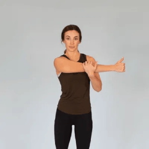 Side Arm Stretch for rhomboid pain relief