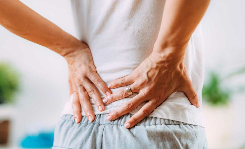 bowel pressure and lower back pain