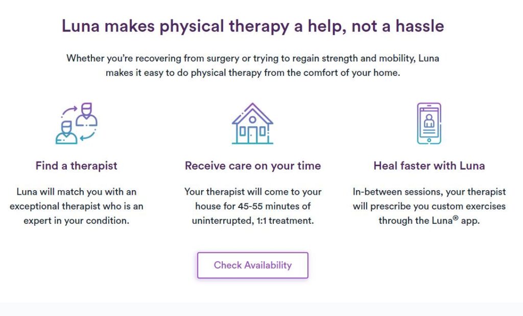 Luna Physical Therapy Working